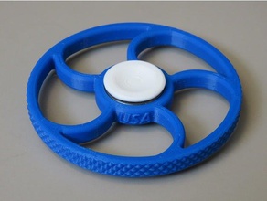 gerändelt Runde-spinner mechanische Spielzeuge fidget spinner Runde 3d print model - Mito3D