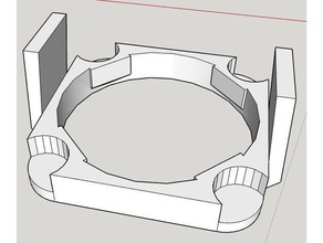 prusa i3 mk2 - extruder fan shroud 30mm 3d Drucker Zubehör extruder-fan lüfterverkleidung 3d print model - Mito3D