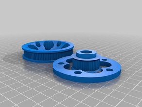 30mm 70mm ratio 8mm pulley wheel scooter 3d printing 3d print model - Mito3D