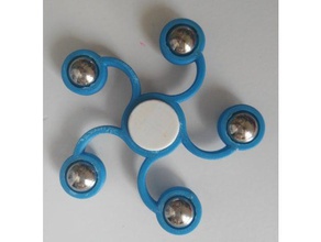 fidget spinner 5 arms 15mm balls toys & games 608 bearing ball hand toy 3d print model - Mito3D