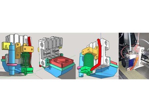 modular x-carriage prusa i3 clone j-head bowden 3d printer extruders 3d print model - Mito3D