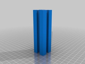 my customized customizeable length 30mm t-slot 3d print model - Mito3D