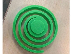 espiral hipnótica fidget giratório quebra-cabeças brinquedo 3d print model - Mito3D