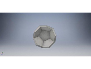 pentagon Kupası yarı matematik sanatı 3d print model - Mito3D