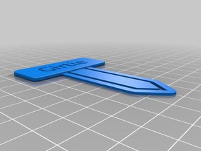girtie bookmark office customized 3d print model - Mito3D