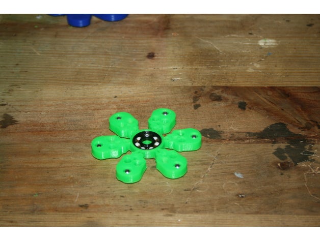 hand spinner t te mort art 3d printer printing slash bricoloup fidgetspinner fidget morty rick 3D print model - Mito3D