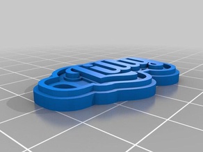 lilly red keychains customized 3d print model - Mito3D