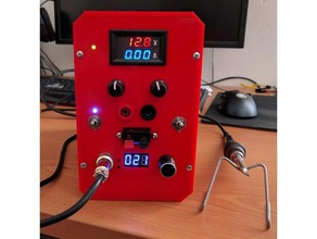 lab atx variable + hakko t12 solder electronics power supply psu mount 3d print model - Mito3D
