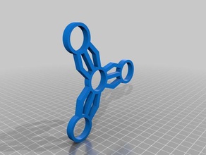 triple whammy spinner 3d-drucken fidget hand hand-spinner 3d print model - Mito3D