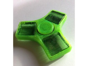 mosaico di vetro quadrato fidget spinner giochi e giocattoli fidget-giocattolo fidgetspinner cubo mano filatori giocattolo piazza 3d print model - Mito3D