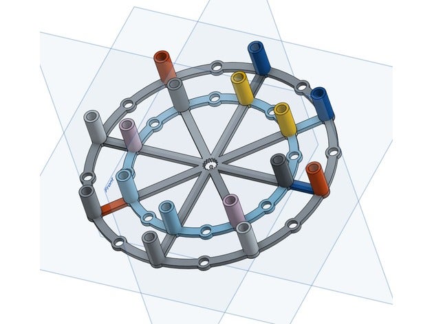 AB fişler dur organizasyon 3D print model - Mito3D