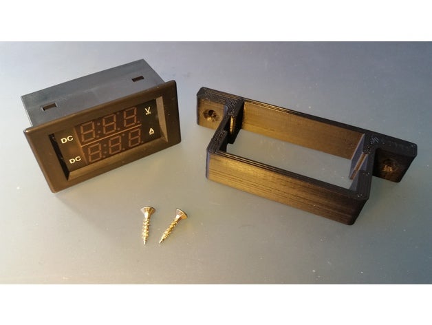 frame-ampere - voltmeter yb4835va d-bot Elektronik Amperemeter Amperemeter-voltmeter amperemeter ampmeter Fall montieren Rahmen 3D print model - Mito3D