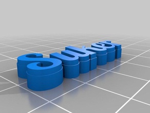 suker llaveros personalizado 3d print model - Mito3D