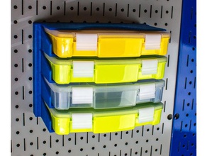 piezas del bastidor de almacenamiento organización soporte daiso montaje organizar el organizador las pegboard tablero herramientas rack pequeñas mando pared 3d print model - Mito3D