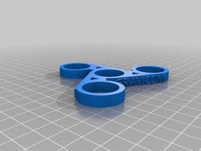 custom captioned fidget spinner - gravicom toy & game accessories customized 3d print model - Mito3D