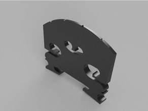 in voller Größe Violine-Brücke Musik Brücke - Ersatz Ersatz-Teil Violine 3d print model - Mito3D