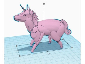 la licorne criaturas de fantasía 3d print model - Mito3D