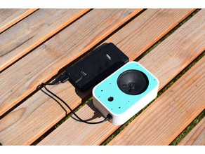raspberry pi zéro smart speaker v1 le bricolage google assistant haut-parleur l'assistant vocal 3d print model - Mito3D