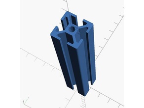 individuelle Länge 20mm t-Nut 3d print model - Mito3D