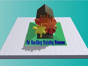 exploding blossoms interactive art 3d print model - Mito3D