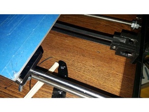 y-belt tensioner alunar i3 - slight frame modification needed 3d printer parts 3d print model - Mito3D