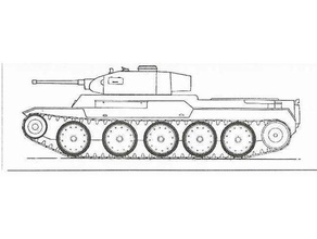 14tp - polnischen tank Fahrzeuge Polnisch Waffe ww2 wwii 3d print model - Mito3D