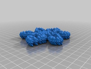 romanescon aligned 3d printing fractal generative 3d print model - Mito3D