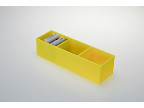 Akku Aufbewahrungsbox Container 3d print model - Mito3D