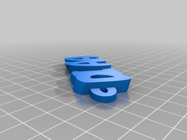 dilara i portachiavi su misura 3D print model - Mito3D