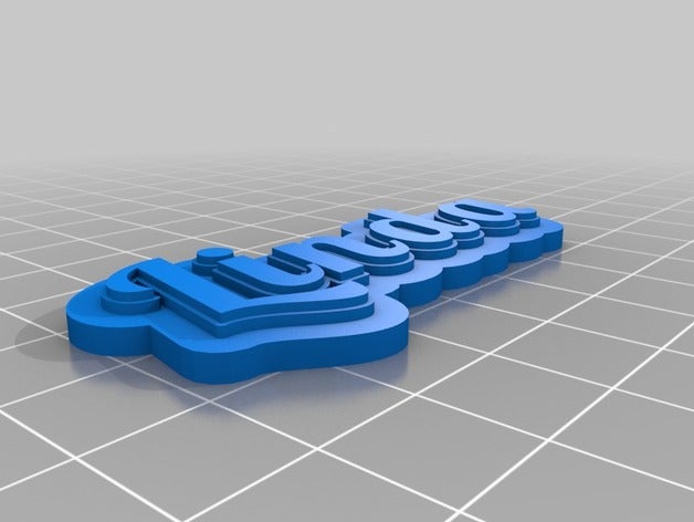 il mio personalizzato multiline tag portachiavi i su misura 3D print model - Mito3D