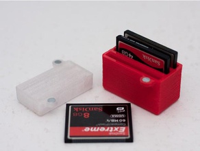 flash kart depolama kompakt kamera compactflash compact flaş tutucu 3d print model - Mito3D