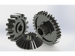 bevel & helical gears Werkzeugmaschinen 3d print model - Mito3D