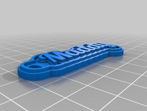 maddy lila Schlüsselanhänger kundengebundene 3d print model - Mito3D