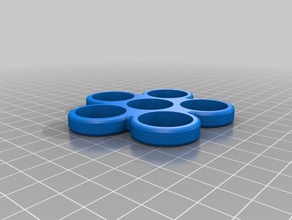 5 lobe 6 bearing spinner toys & games fidget 3d print model - Mito3D