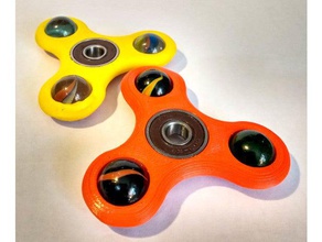 boules spinner économique simple les gadgets balles roulement jouets de construction personnalisables personnalisé fidget main toupie jouet trispinner 3d print model - Mito3D