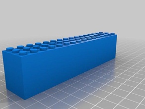 my customized lego-compatible brick 3x16x3 construction toys 3d print model - Mito3D