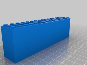 my customized lego-compatible brick 3x16x4 construction toys 3d print model - Mito3D
