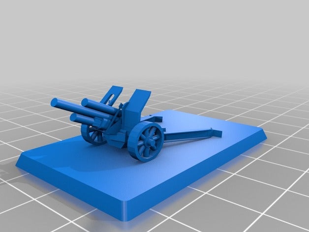 générique ww2 obsolètes obusiers 15mm l'artillerie les flammes de la guerre wargaming seconde mondiale 3D print model - Mito3D