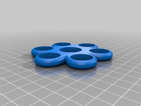 6 ray 1 peso spinner juguetes mecánicos personalizado 3d print model - Mito3D