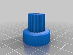 customized parametric pulley - 20 tooth gt2 5mmshaft 3d printer parts 3d print model - Mito3D