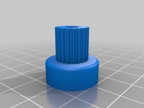 5mmshaft spor otomobil için kullanılabilir özelleştirilmiş parametrik kasnak - 20 diş 3d yazıcı parçaları 3d print model - Mito3D