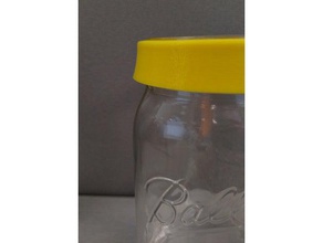 la bouche large de balle mason jar fil couverture cuisine et salle à manger ball le couvercle boire 3d print model - Mito3D