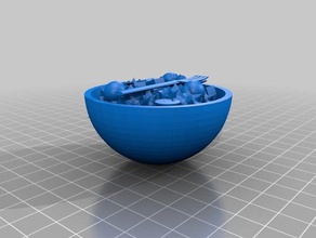la ensalada La impresión en 3d 3d print model - Mito3D