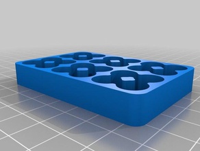 24 aaa battery holder 10mm high organization customized 3d print model - Mito3D