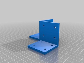4-forma de colchete angular partes ângulo suporte 3d print model - Mito3D