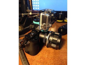 sony a7 gopro monte de la cámara 3d print model - Mito3D