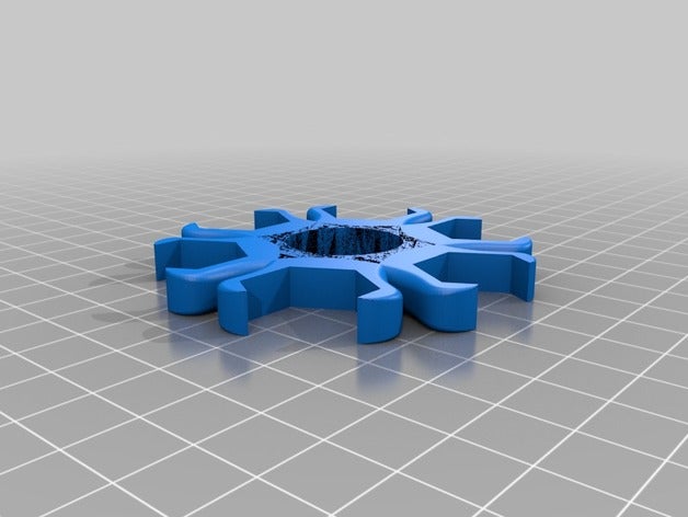 6 nut m12 spinner toys & games fidget 3D print model - Mito3D