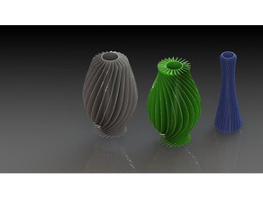 vase décor de la décoration fleurs 3d print model - Mito3D