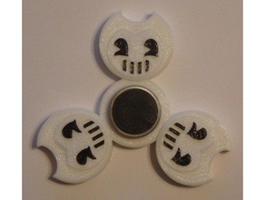 bendy fidget spinner - wingnut2k toys & games hand toy 3d print model - Mito3D