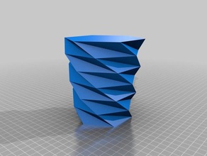 nicolas trenzado polígono florero los contenedores personalizado 3d print model - Mito3D